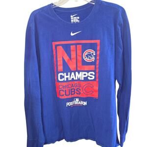 Chicago Cubs NL Champs Post Season 2016 NIKE Shirt XL